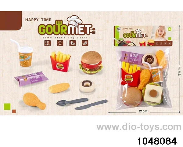 Delicious Burger Combination in PP bag with header