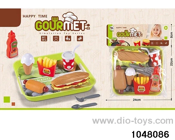 Delicious Burger Combination in PP bag with header