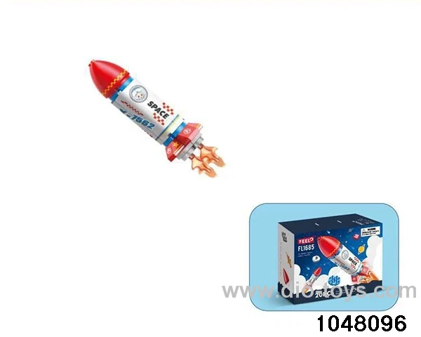 20 particle space rocket (color box) in color box
