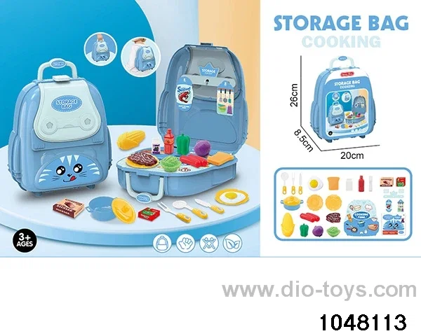 Tableware pass home toy backpack in paper card