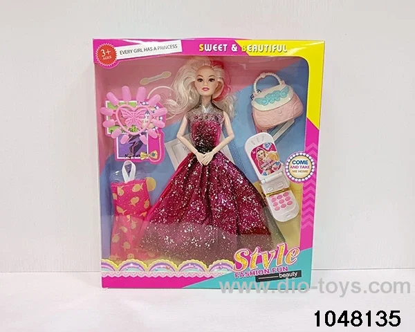 11.5 inch 9 jointed doll set in window box