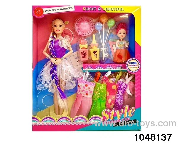11.5 inch 9 jointed doll set in window box