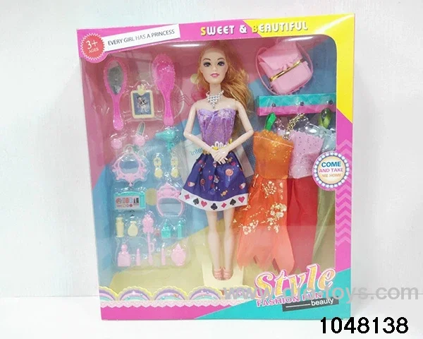 11.5 inch 9 jointed doll set in window box