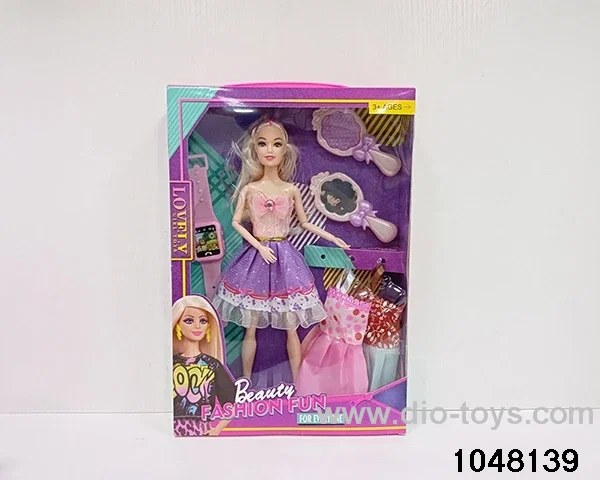 11.5 inch 9 jointed doll set in window box