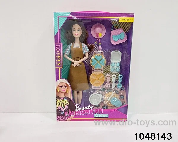 11.5 inch 9 jointed doll set in window box
