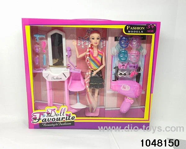 11.5 inch doll set in window box