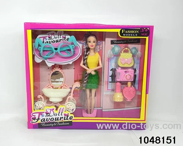 11.5 inch doll set in window box