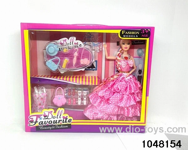 11.5 inch doll set in window box
