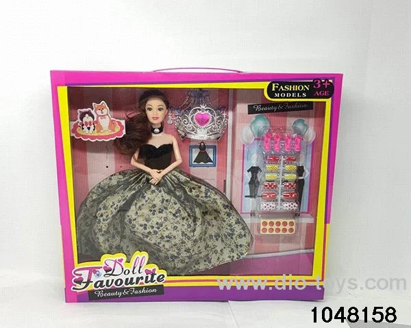 11.5 inch doll set in window box