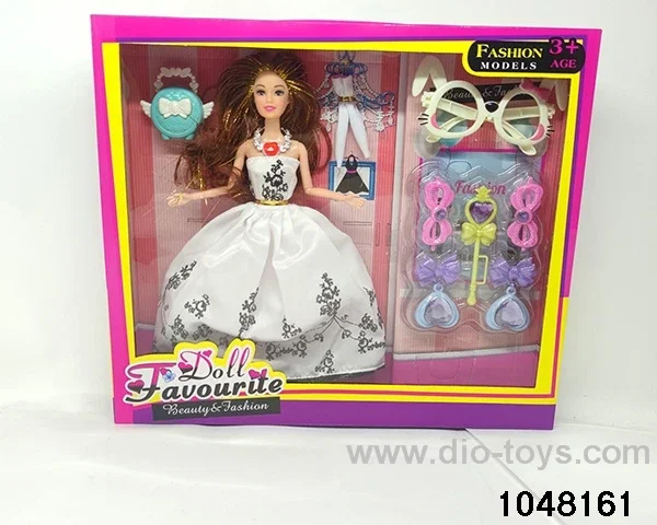 11.5 inch doll set in window box