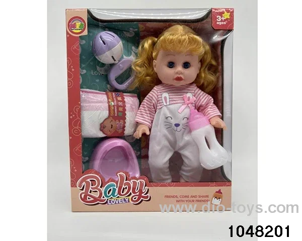 14 inch doll set in window box