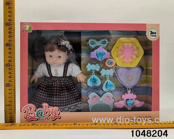 10 inch 25cm doll set in window box
