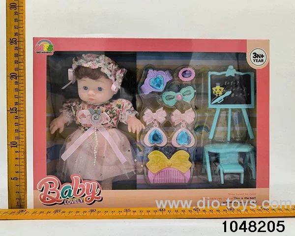 10 inch 25cm doll set in window box