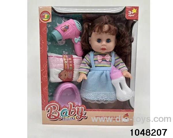 14 inch doll set in window box