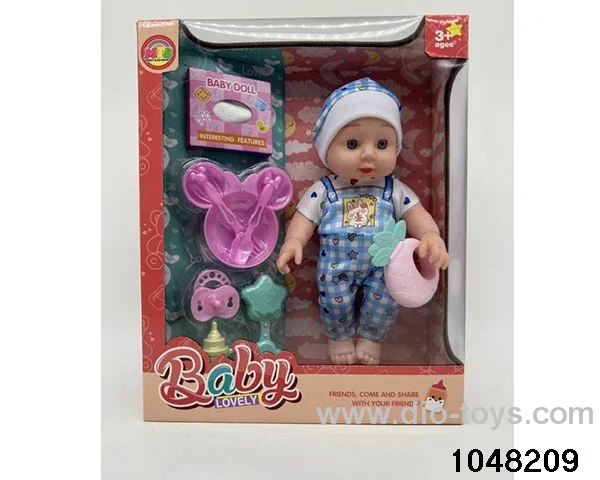 12 inch doll set in window box