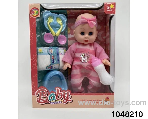 14 inch doll set in window box