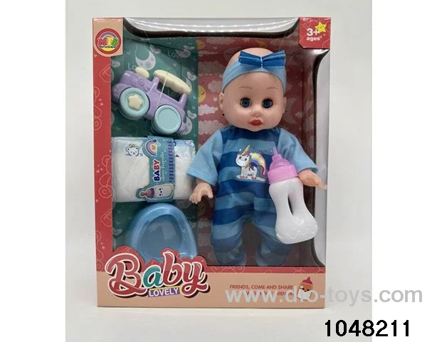 14 inch doll set in window box