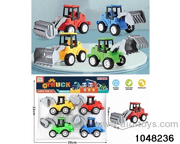 Happy Farmer Car (Four Pack) in PP bag with header