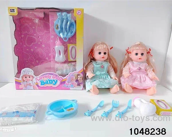 14 inch doll set in window box