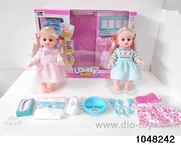14 inch doll set in window box