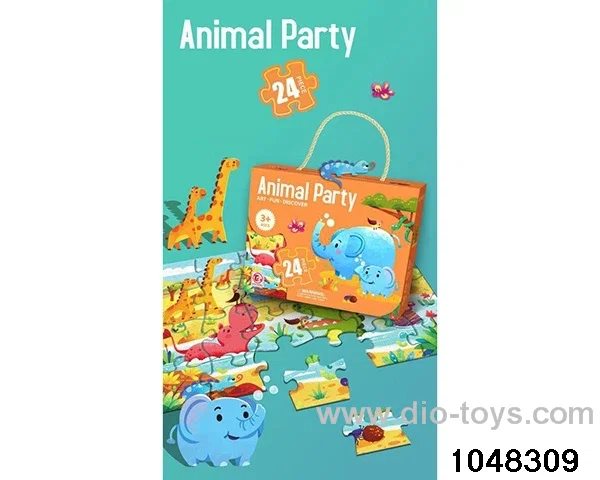 24 pieces of animal party (GCC) in color box
