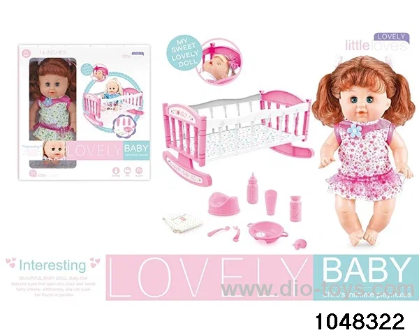 14 inch doll set in window box