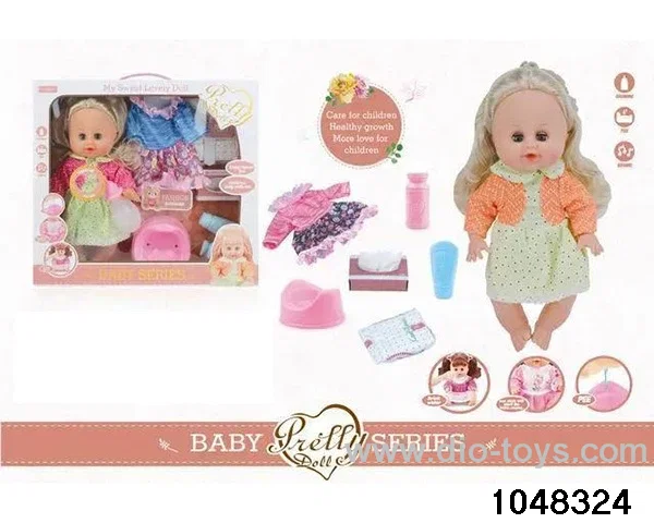 14 inch doll set in window box