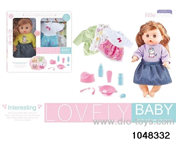 12 inch doll set in window box