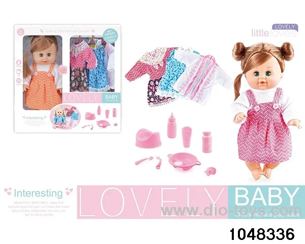 14 inch doll set in window box