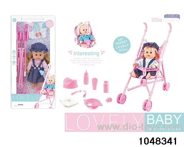 14 inch doll set in window box
