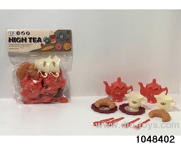 Tea Set with Food in PP bag with header