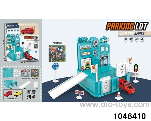 Railway car parks in window box