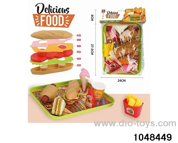 Card Head Burger in PP bag with header