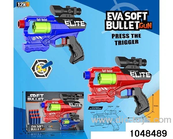 EVA soft projectile gun in display box