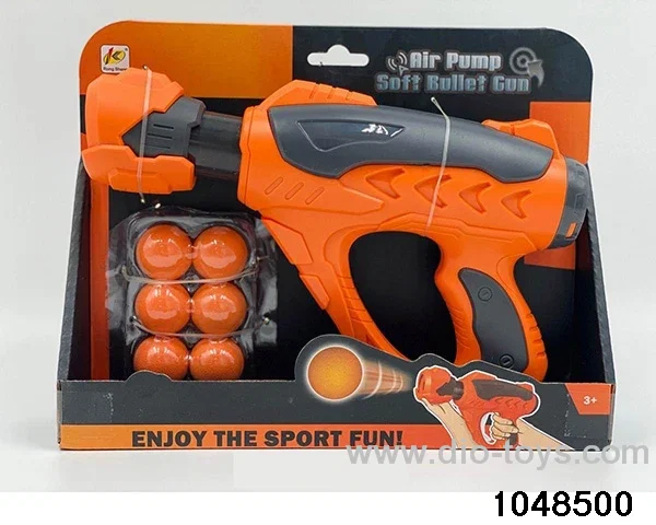 Aerodynamic gun in display box