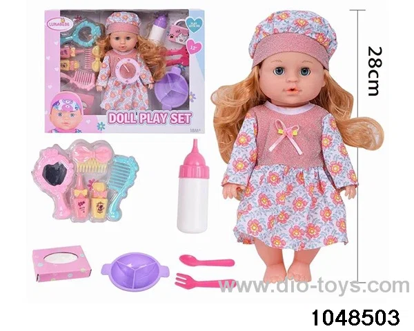 12 inch doll set in window box