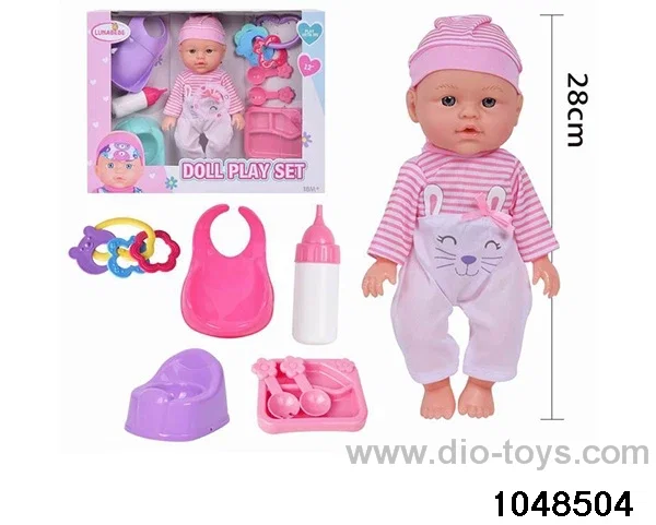 12 inch doll set in window box