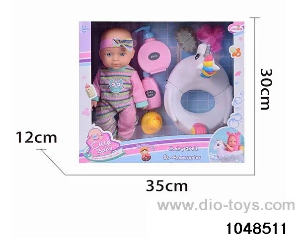 12 inch doll set in window box