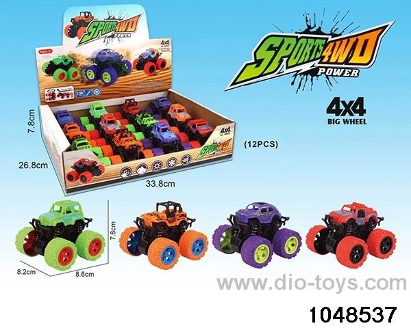 4WD inertial stunt vehicle in display box