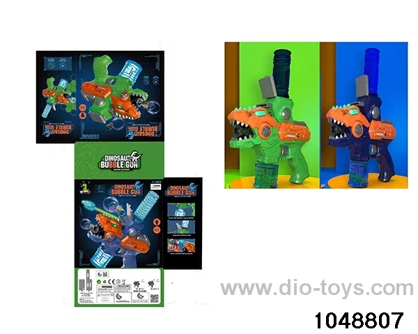 Electric light and sound bubble gun in color box