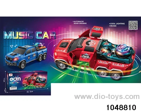 Electric Lighted Musical Car in color box