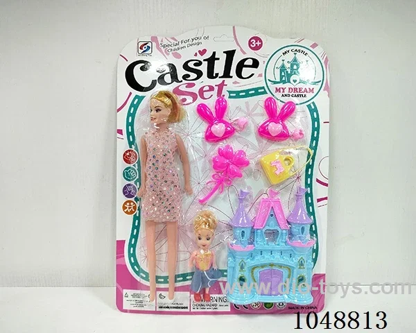 DIY castle with princess jewelry