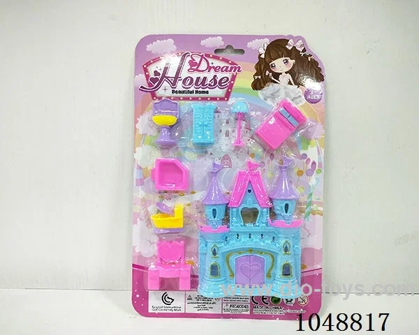 DIY castle with furniture set