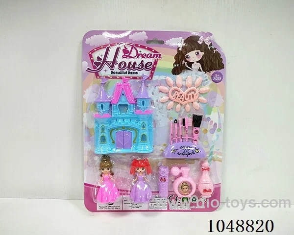 DIY castle with princess cosmetics