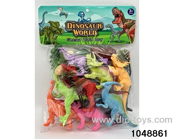 Dinosaur Animal Set in PP bag with header
