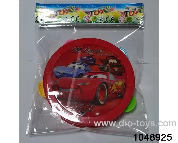 Cars Tambourine in opp bag