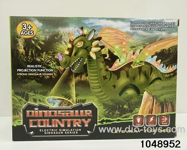 Electric Dinosaur with Lights & Music in color box