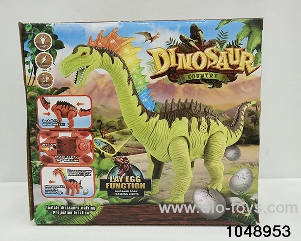 Laying Dinosaurs with Lights & Music in color box