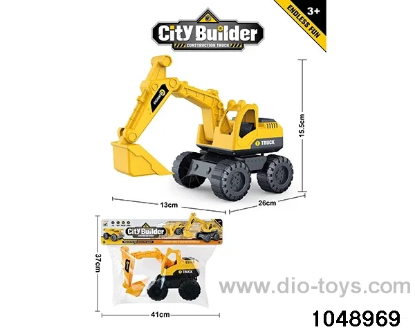 Oversized Excavator in PP bag with header