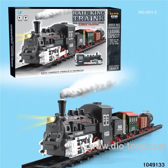 Electric railcar in color box